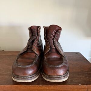 Rugged Brown Leather Men's Boots